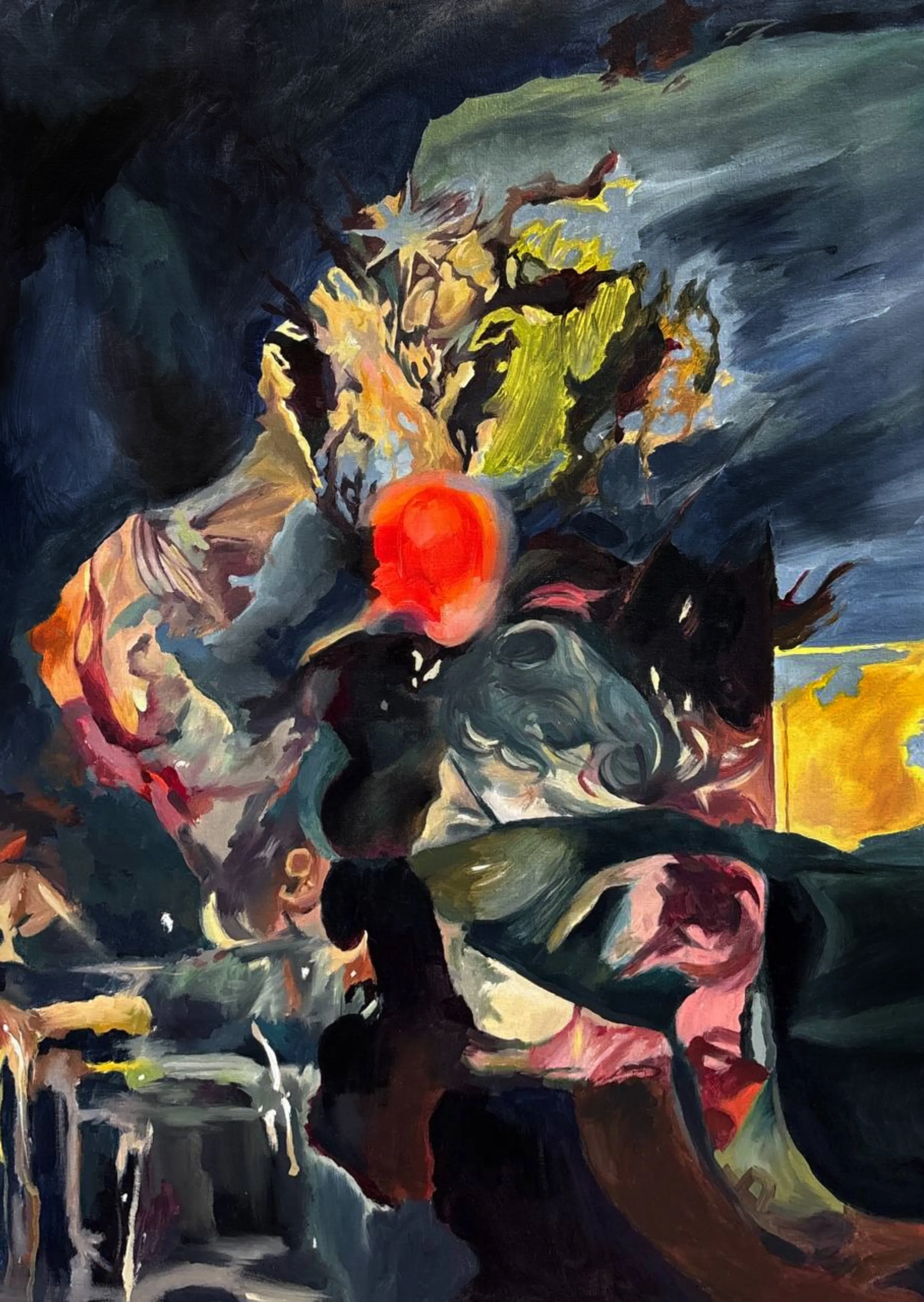 Image of Rubedo by , size: 80x60cm, made of oil on canvas, Painting medium, part of the Magnum opus series